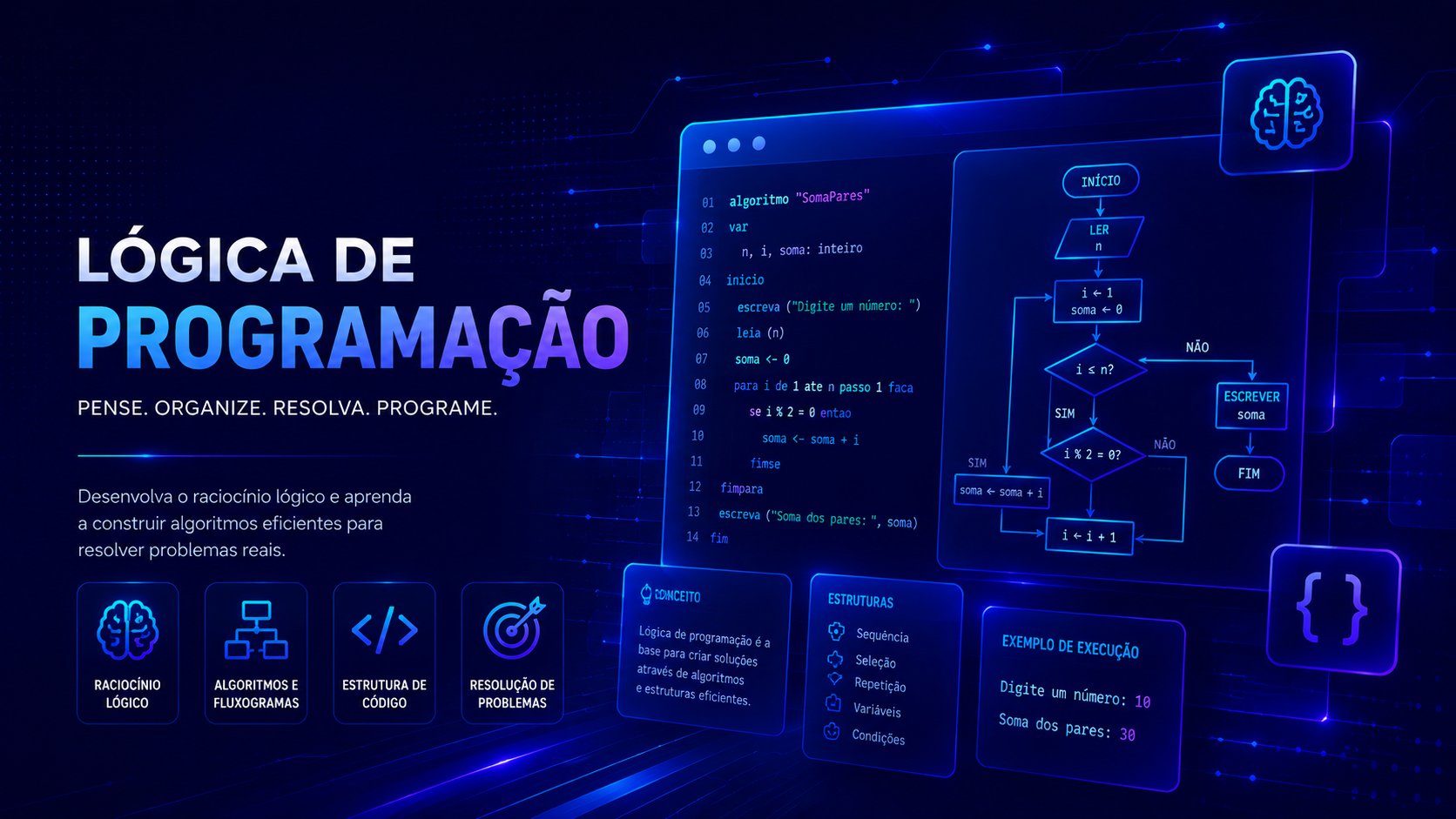 Imagem do curso LÓGICA DE PROGRAMAÇÃO