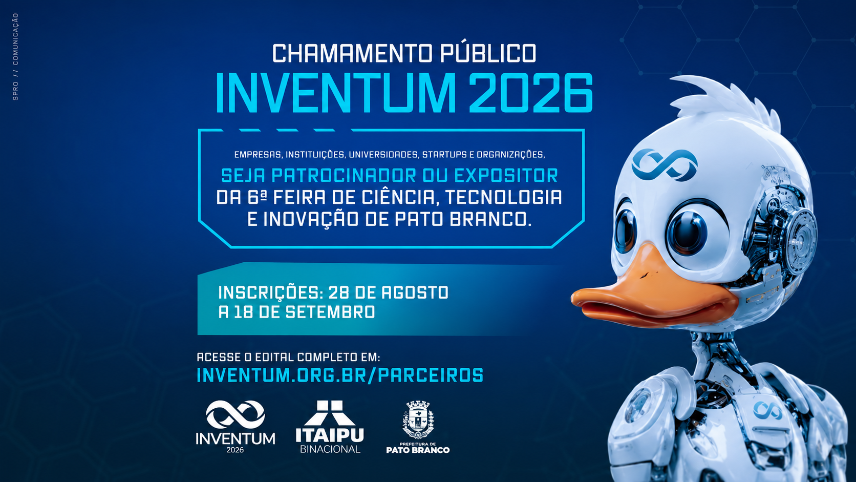 Edital de Chamamento Público para patrocinadores e expositores da Inventum 2026
